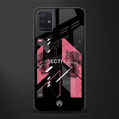 apollo project aesthetic pink and black glass case for samsung galaxy a71 image