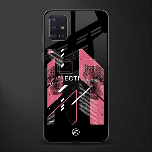 apollo project aesthetic pink and black glass case for samsung galaxy a71 image