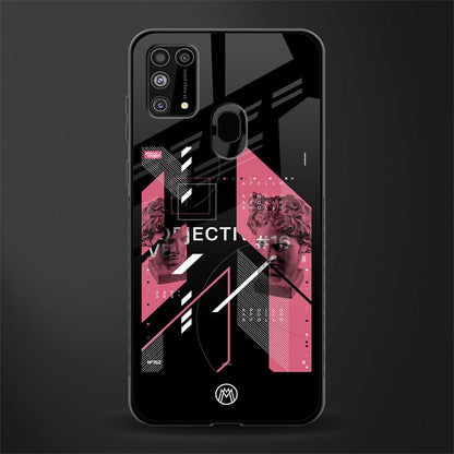 apollo project aesthetic pink and black glass case for samsung galaxy m31 image
