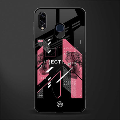 apollo project aesthetic pink and black glass case for samsung galaxy a30 image