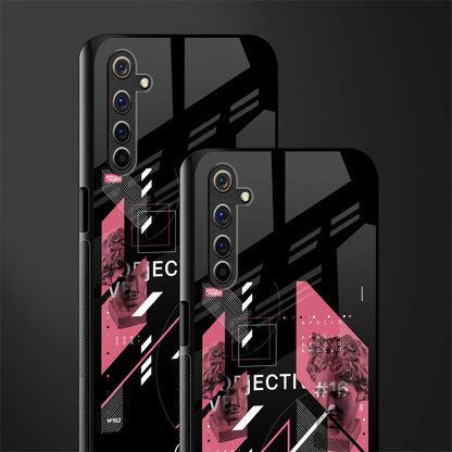 apollo project aesthetic pink and black glass case for realme 6 image-2