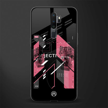 apollo project aesthetic pink and black glass case for oppo a9 2020 image
