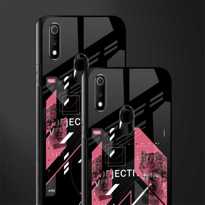 apollo project aesthetic pink and black glass case for realme 3 pro image-2