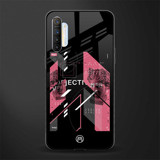 apollo project aesthetic pink and black glass case for realme xt image