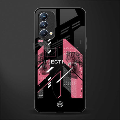 apollo project aesthetic pink and black glass case for oppo f19 image