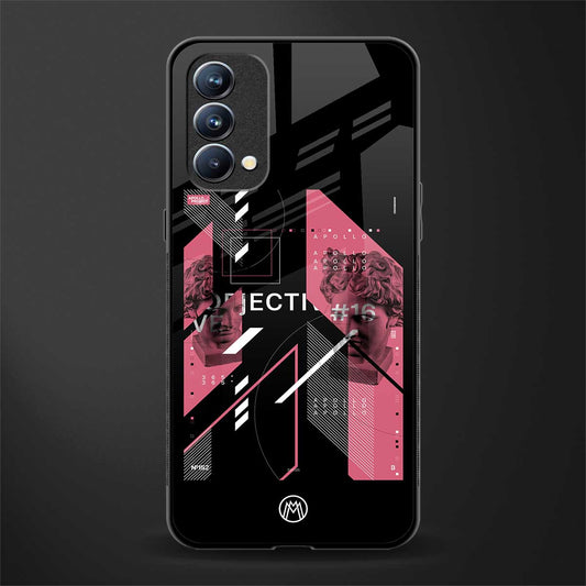 apollo project aesthetic pink and black glass case for oppo f19 image