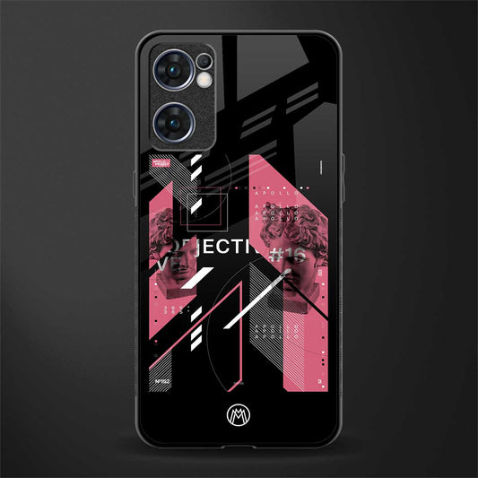 apollo project aesthetic pink and black glass case for oppo reno7 5g image