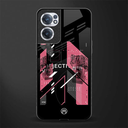 apollo project aesthetic pink and black glass case for oneplus nord ce 2 5g image