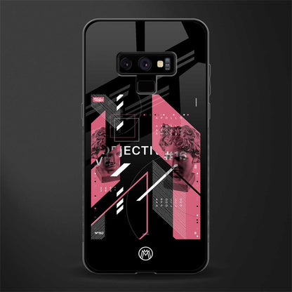 apollo project aesthetic pink and black glass case for samsung galaxy note 9 image