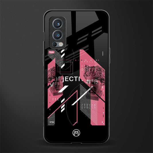 apollo project aesthetic pink and black glass case for oneplus nord 2 5g image