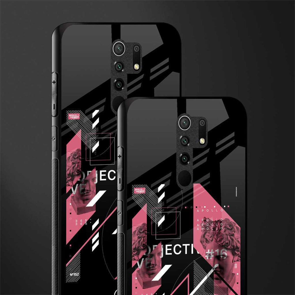 apollo project aesthetic pink and black glass case for poco m2 image-2