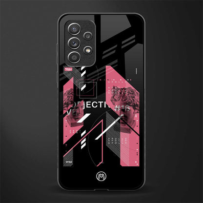 apollo project aesthetic pink and black glass case for samsung galaxy a52s 5g image