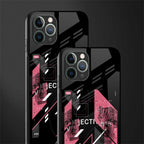 apollo project aesthetic pink and black glass case for iphone 11 pro image-2