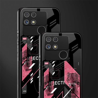 apollo project aesthetic pink and black back phone cover | glass case for realme narzo 50a
