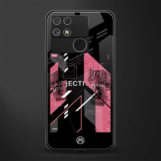 apollo project aesthetic pink and black back phone cover | glass case for realme narzo 50a