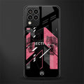 apollo project aesthetic pink and black back phone cover | glass case for samsung galaxy m33 5g