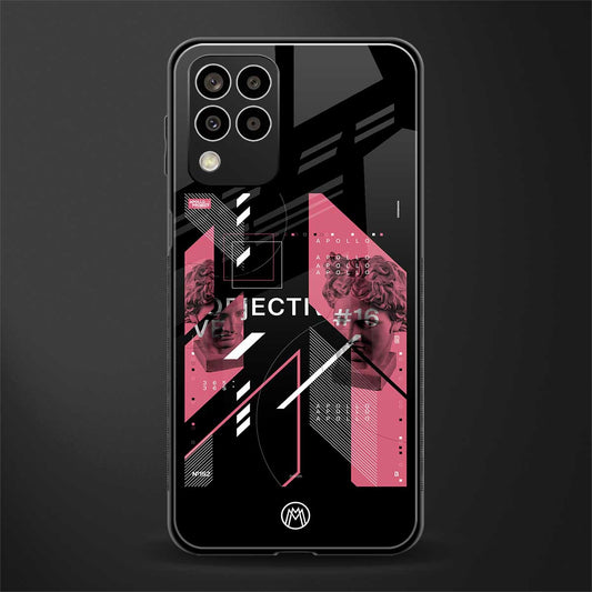 apollo project aesthetic pink and black back phone cover | glass case for samsung galaxy m33 5g