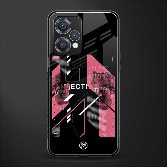 apollo project aesthetic pink and black back phone cover | glass case for oneplus nord ce 2 lite 5g