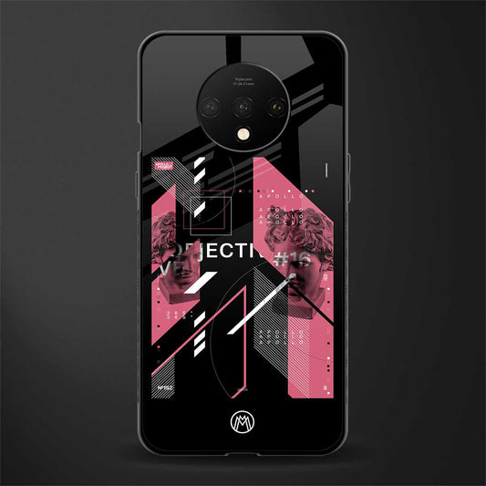 apollo project aesthetic pink and black glass case for oneplus 7t image