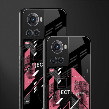 apollo project aesthetic pink and black back phone cover | glass case for oneplus 10r 5g