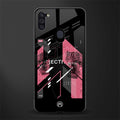 apollo project aesthetic pink and black glass case for samsung galaxy m11 image