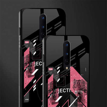 apollo project aesthetic pink and black glass case for oneplus 8 image-2