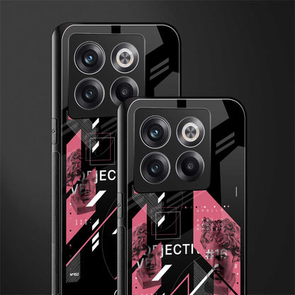 apollo project aesthetic pink and black back phone cover | glass case for oneplus 10t