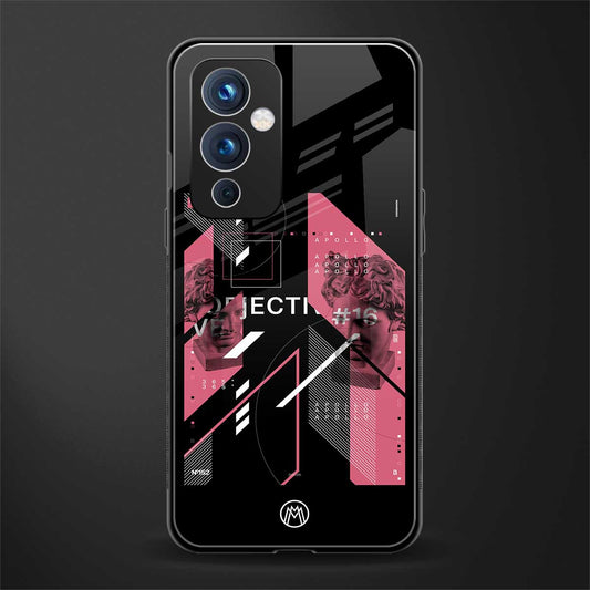 apollo project aesthetic pink and black back phone cover | glass case for oneplus 9
