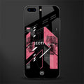 apollo project aesthetic pink and black glass case for iphone 8 plus image