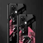 apollo project aesthetic pink and black back phone cover | glass case for oneplus nord ce 3 lite