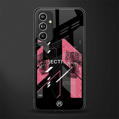 apollo project aesthetic pink and black back phone cover | glass case for samsung galaxy a54 5g
