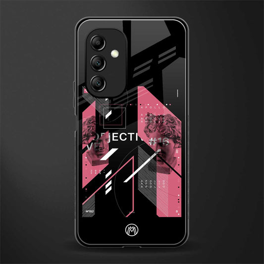 apollo project aesthetic pink and black back phone cover | glass case for samsung galaxy a14 5g