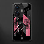 apollo project aesthetic pink and black back phone cover | glass case for vivo t1 44w 4g
