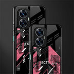 apollo project aesthetic pink and black back phone cover | glass case for realme c55