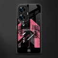 apollo project aesthetic pink and black back phone cover | glass case for realme c55