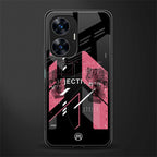 apollo project aesthetic pink and black back phone cover | glass case for realme c55