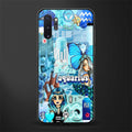 aquarius aesthetic collage glass case for samsung galaxy note 10 plus image