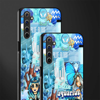 aquarius aesthetic collage glass case for realme 6 image-2