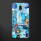 aquarius aesthetic collage glass case for redmi 8a image