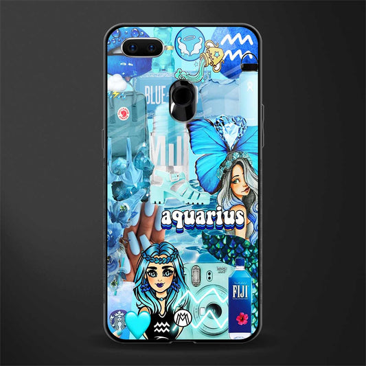 aquarius aesthetic collage glass case for realme 2 pro image