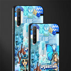 aquarius aesthetic collage glass case for realme x2 image-2