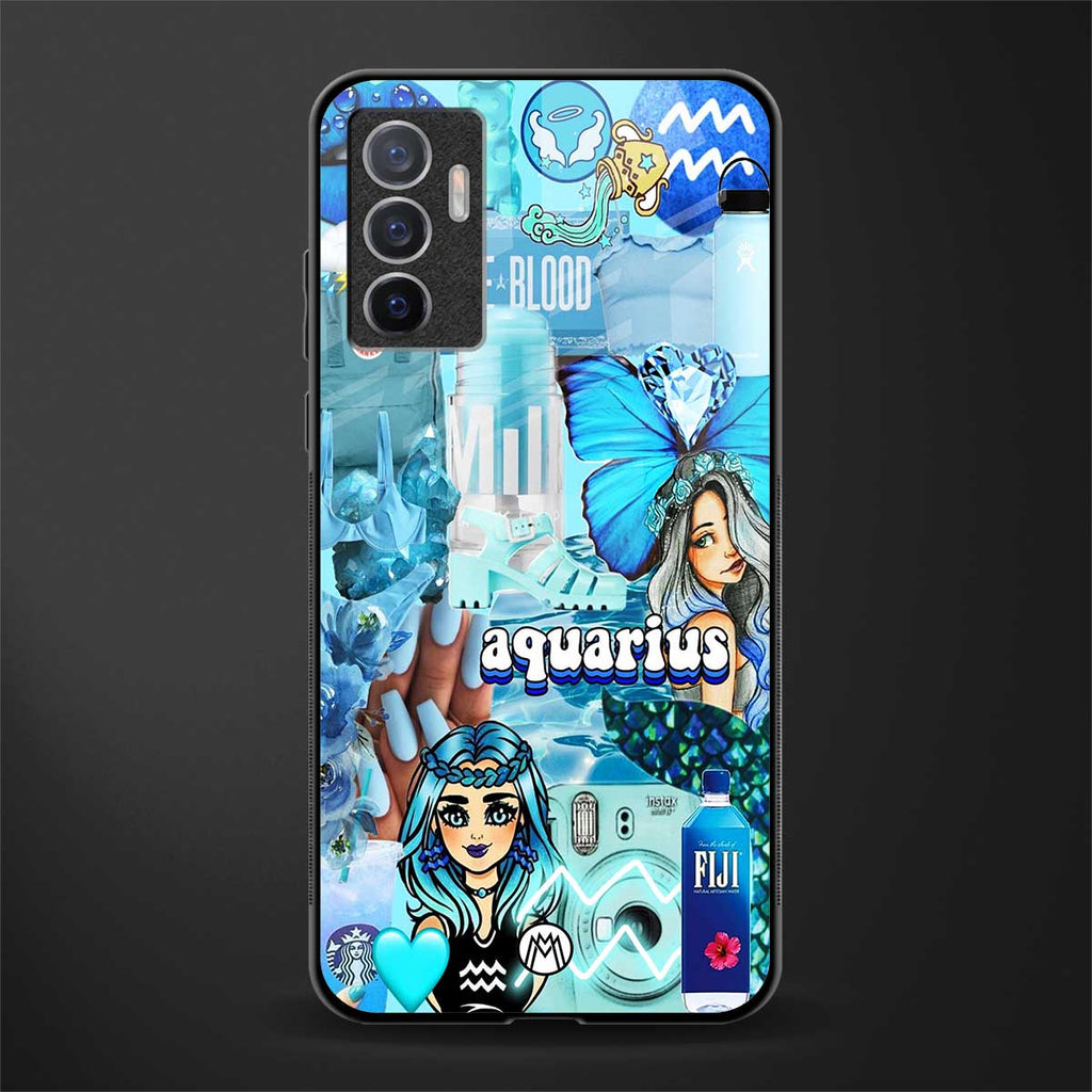 aquarius aesthetic collage glass case for vivo v23e image