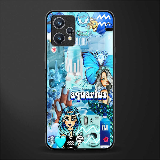 aquarius aesthetic collage glass case for realme 9 pro plus 5g image
