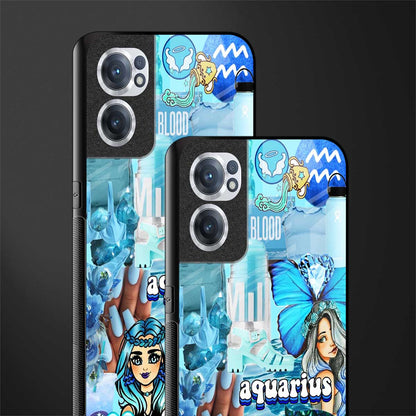 aquarius aesthetic collage glass case for oneplus nord ce 2 5g image-2