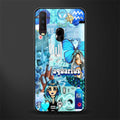 aquarius aesthetic collage glass case for vivo y12 image