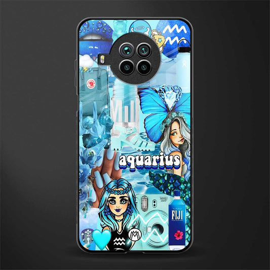 aquarius aesthetic collage glass case for mi 10i image