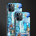 aquarius aesthetic collage glass case for iphone 12 pro max image-2