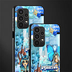 aquarius aesthetic collage back phone cover | glass case for samsung galaxy a13 4g