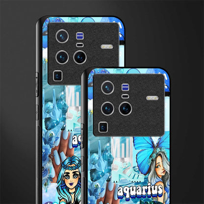 aquarius aesthetic collage glass case for vivo x80 pro 5g image-2
