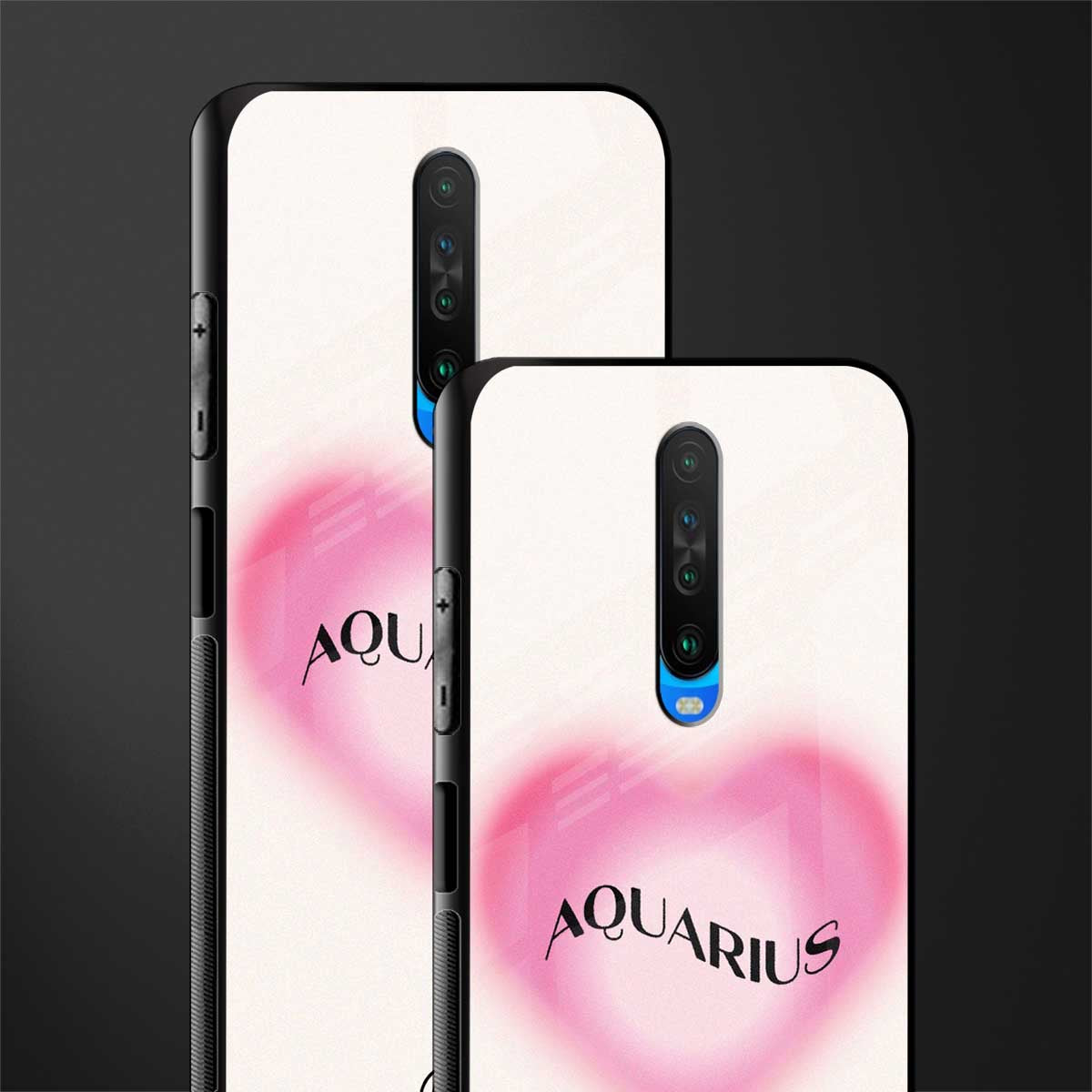 aquarius minimalistic glass case for poco x2 image-2